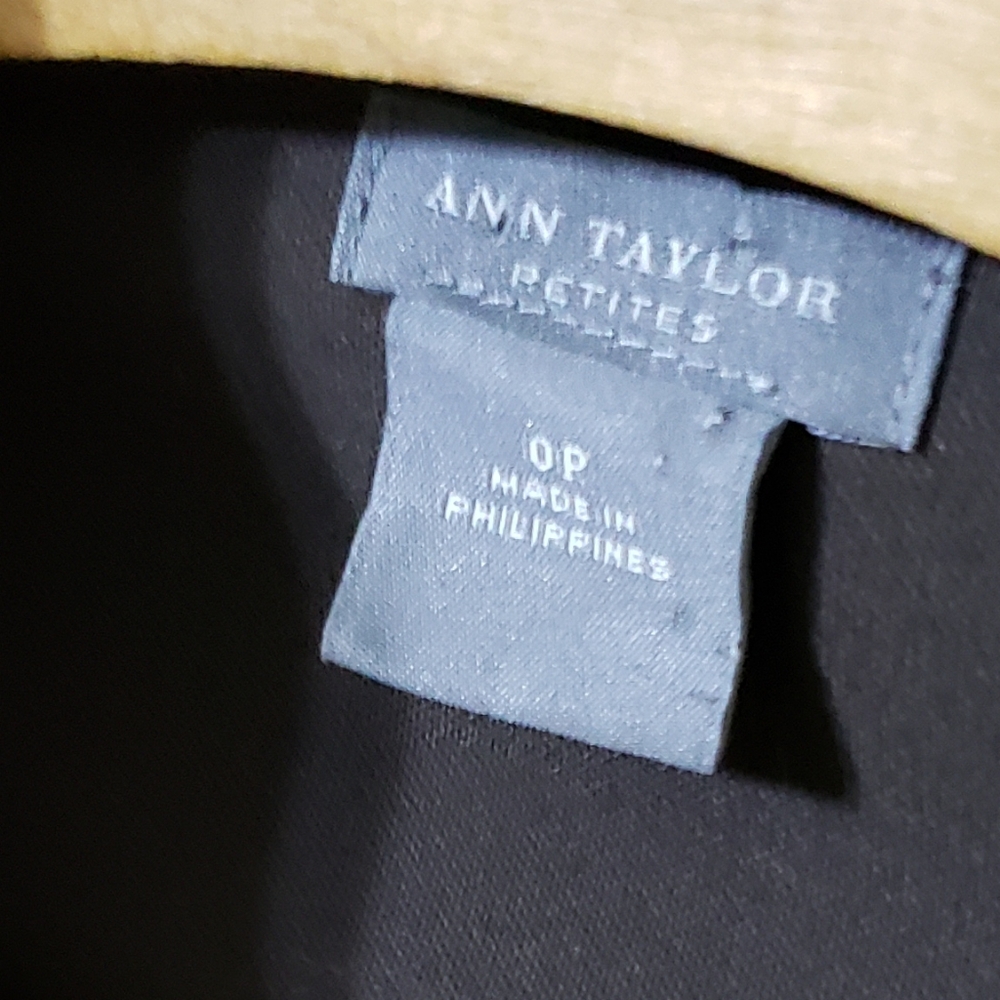 Ann Taylor Dark Brown Button-Front Collared Midi … - image 3
